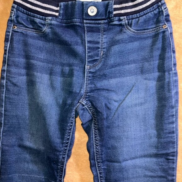 Jordache Skinny Girls Sz 10 Stretch Pull Up Denim Blue Ankle Leggings‎ (S) - Picture 3 of 8